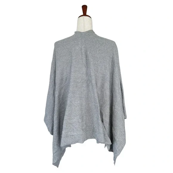 Barefoot Dreams #455 Women's Gray CozyChic Lite® Weekend Wrap Shawl Sweater - Picture 11 of 15